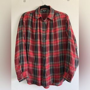 Madewell plaid flannel
